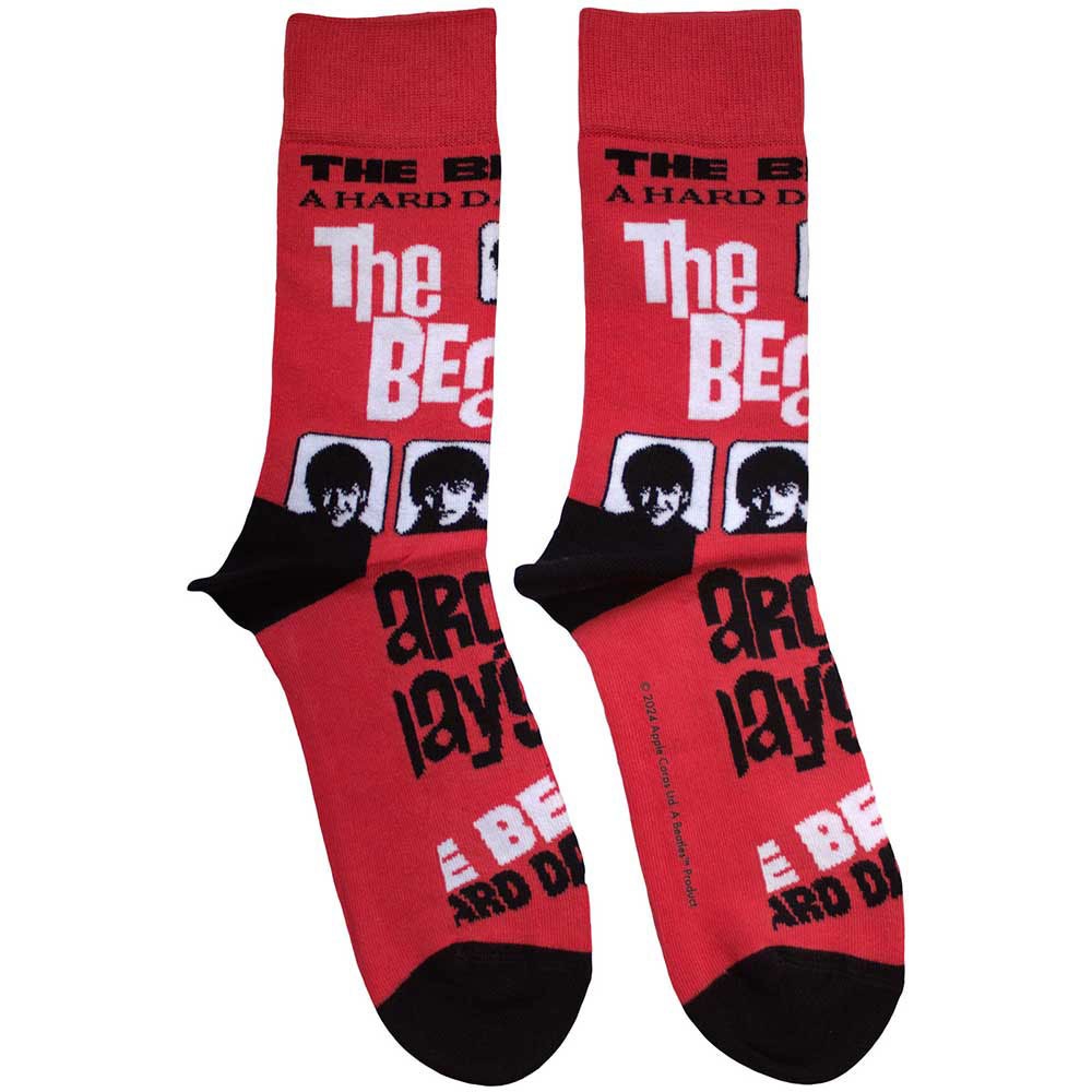 The Beatles - A Hard Day's Night Enkelsokken - Rood
